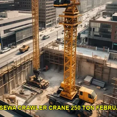 harga sewa crawler crane 250 ton februari 2025